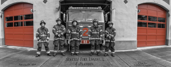 Seattle Fire Department, Engine 2  by Steve